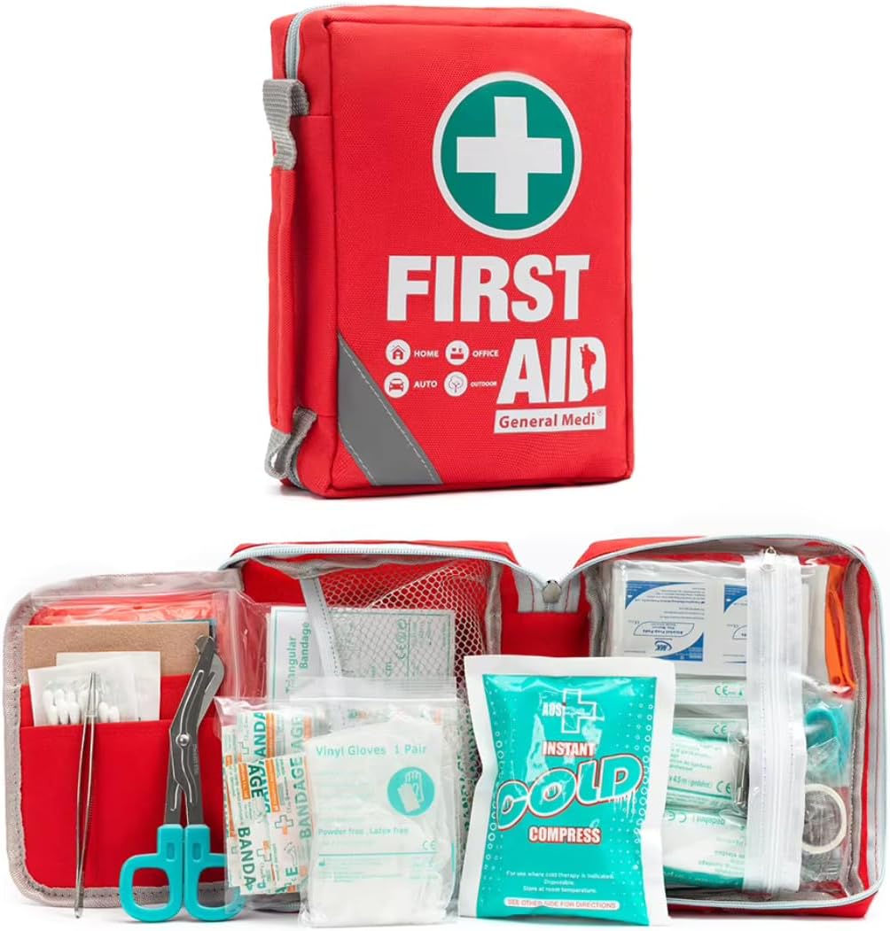 #1 Kit de emergencia para el hogar durante situaciones de emergencia, cortes de energía, situaciones de guerra, cortes de agua/gas - Incluye filtro de agua, banco de energía, kit de gas, radio de