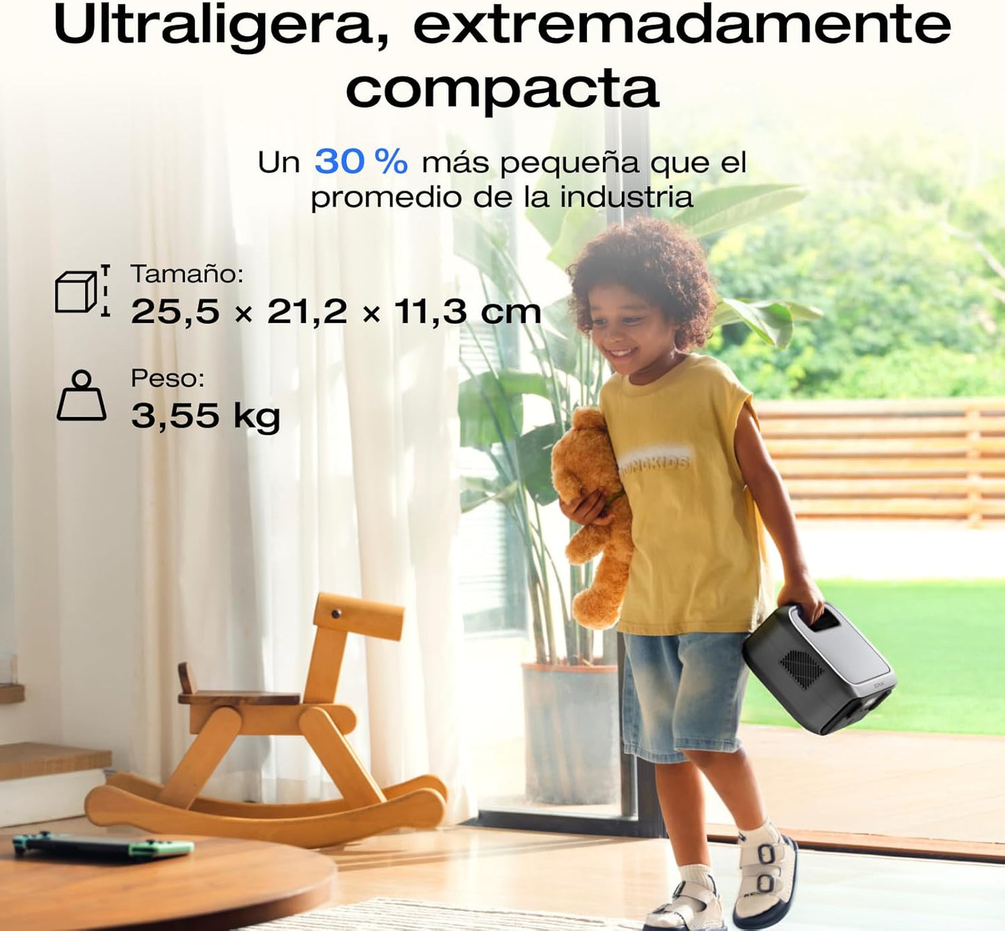 Estación de energía portátil EF EcoFlow RIVER 3, 245 Wh batería LFP, 600 W salida, 2x tiempo de funcionamiento con GaN, SAI en <20 ms, generadorsolar un 30% más compacto para exteriores